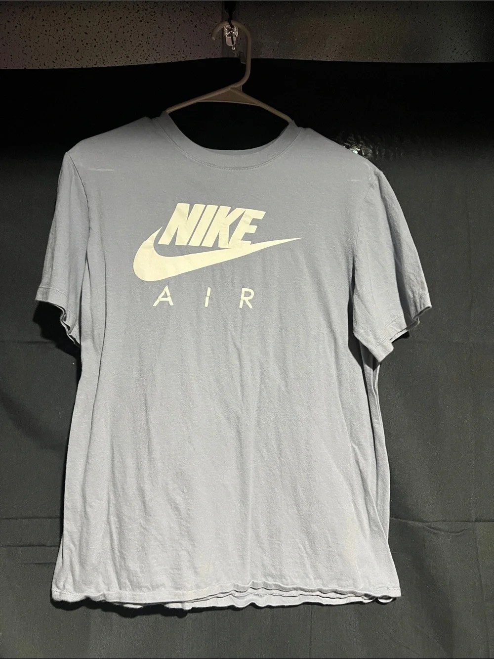Nike Air Short-Sleeve Tee — Pale Blue with White Logo